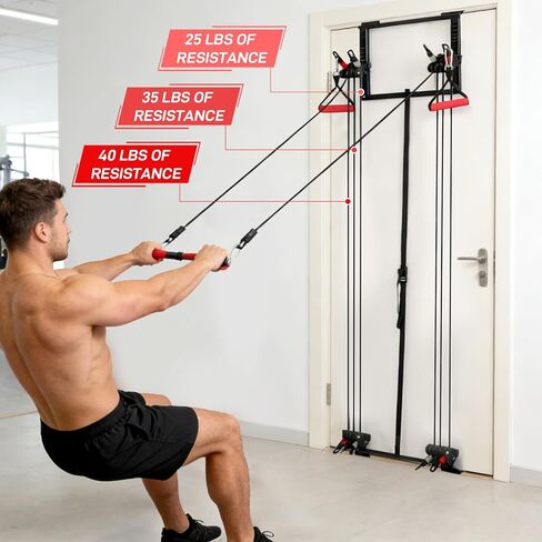 معدات تمرين كمال الأجسام الكاملة من Door Gym، مجموعة أربطة مقاومة لتمارين اللياقة البدنية، برج الجسم لفقدان الوزن in Kuwait