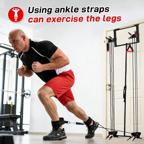 معدات تمرين كمال الأجسام الكاملة من Door Gym، مجموعة أربطة مقاومة لتمارين اللياقة البدنية، برج الجسم لفقدان الوزن in Kuwait