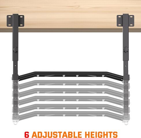 48" Joist Mounted Pull Up Bar, 600LBS Heavy Duty Multi Grip Ceiling Mount Chin Up Bar, Ceiling Beam for Home Gym/Garage/Basement with 5-Height Adjustable& Round Anchors, Easy to Install in Kuwait