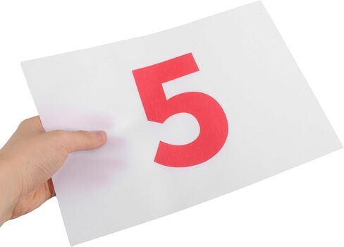 أرقام مريلة الجري من مينكيسي 1-10 مع دبابيس أمان، أرقام حمراء بخلفية بيضاء، مجموعة أرقام سباق الماراثون 10 قطع للمسابقات الميدانية وأحداث الجري in Saudi Arabia