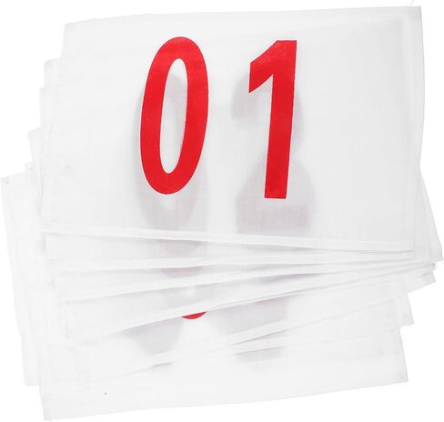 Race Number Bibs for Sports Events 10 Sheets Sturdy Number Cloth with Edge Binding for Track Meets and School Competitions in Saudi Arabia