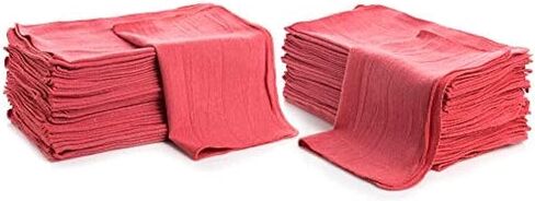 SIMPLI-MAGIC Premium Shop Towels 14"x12", Commercial Grade Red, 150 Pack in Kuwait