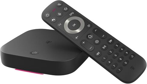 MagentaTV One (الجيل الثاني) | Android TV Box مع WiFi وLAN I MagentaTV مع أكثر من 150 قناة عالية الدقة و4K UHD وHDR وبث مباشر ومؤقت | (Netflix، Disney+، RTL+، DAZN، Wow، Apple TV+) ومتجر Google Play in Kuwait