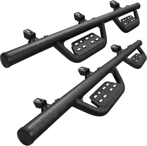 Running Boards Compatible with 2009-2014 Ford F150 Crew Cab. Black Side Steps Step Bars Rock Sliders. Truck Running Boards Made with Carbon Steel. in Saudi Arabia