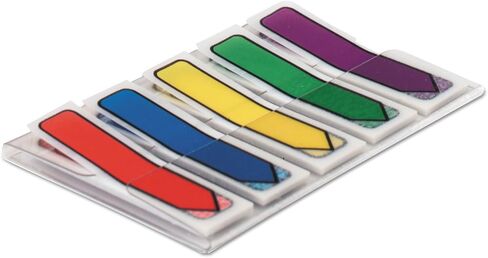 Post-it Arrow Flags, Assorted Primary Colors, .47 in Wide, 100/On-the-Go Dispenser, 1 Dispenser/Pack (684-ARR1) in Kuwait