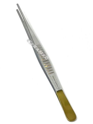 German 1 Each Debakey Forceps Serrated Narrow Tips for Atraumatic Veterinary Microscopy Dissection Comes in Gold Handle 12" in Kuwait