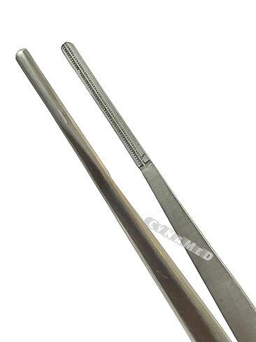 German 1 Each Debakey Forceps Serrated Narrow Tips for Atraumatic Veterinary Microscopy Dissection Comes in Gold Handle 12" in Kuwait