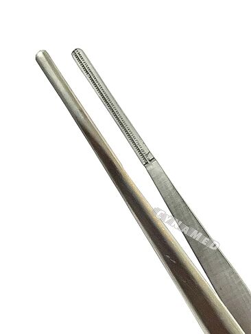 German 1 Each Debakey Forceps Serrated Narrow Tips for Atraumatic Veterinary Microscopy Dissection Comes in Gold Handle 12" in Kuwait