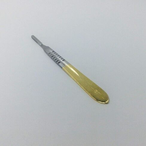 Stainless Steel Blade Handle Bard-Parker Golden Handle 4# Surgical Instruments in Kuwait