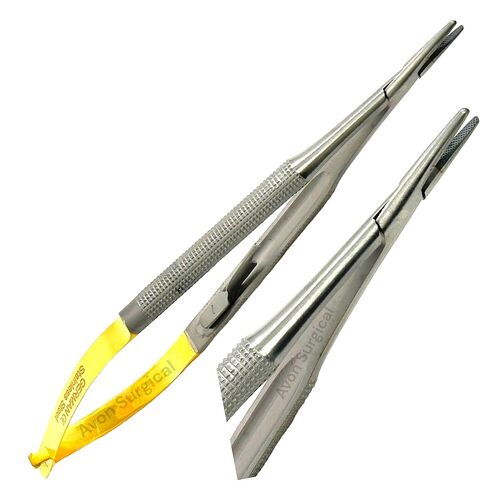 Premium German Castroviejo Micro Needle Holder 6 inches Straight with Tungsten Carbide Inserts with Lock in Saudi Arabia