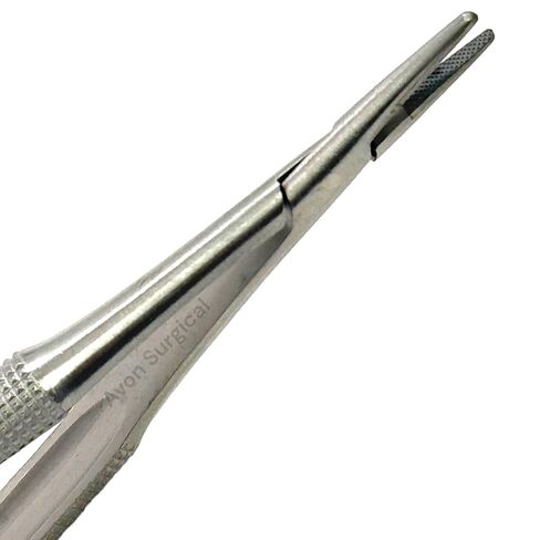 Premium German Castroviejo Micro Needle Holder 6 inches Straight with Tungsten Carbide Inserts with Lock in Saudi Arabia