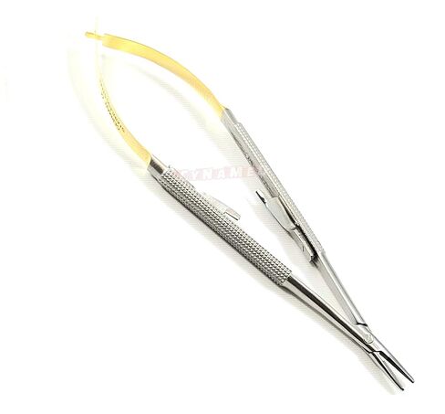 Castro Viejo Micro Needle Holder Needle Drive Straight 15 cm 6 inches withTungsten Carbide Inserts Tip with Lock Premium German Set of 2 Each in Kuwait