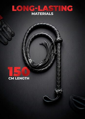 سياط حصان من BROSAG للتدريب، سوط من الجلد الصناعي لرياضة الفروسية، ملحق ركوب طويل 59 بوصة لترويض الخيل in Kuwait