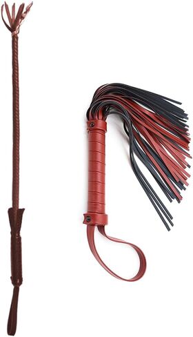 Horse Red Whip Multifunctional 24" Horse Lunge Whip Multiple Scene Usage 15.7" Riding Crop Horse Equipment Whip Leather Whip Lunge Whip for Horse Training in Kuwait