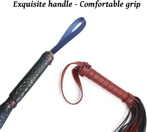 Horse Red Whip Multifunctional 24" Horse Lunge Whip Multiple Scene Usage 15.7" Riding Crop Horse Equipment Whip Leather Whip Lunge Whip for Horse Training in Kuwait