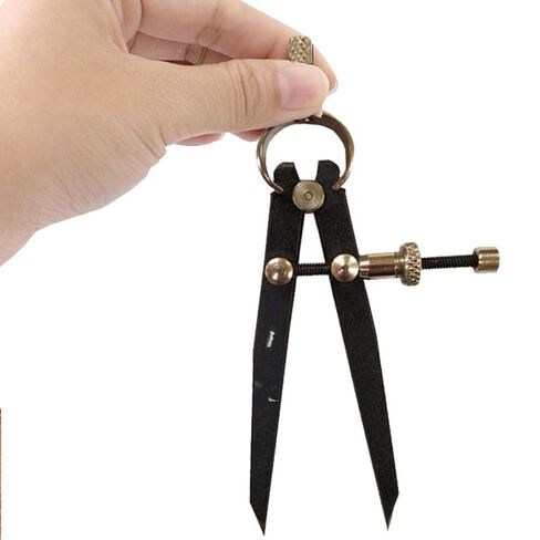 German Style Compass Divider 3" Fine Point Precision Measuring for Jewellery Marking, Scribing, Craftsman, Architect,Artist,Carpenter Divider Calipe in Saudi Arabia