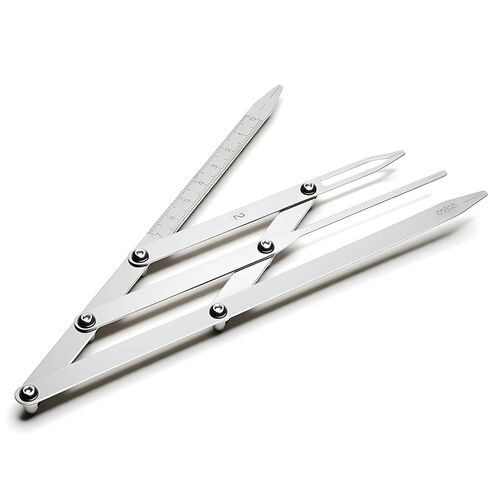 Microblading Stainless Steel Divider Flexible Compass Golden Ratio Eyebrow Measuring Stencil Ruler Brow Mapping Tool Permanent Makeup Measure Symmetrical Tool (Black) in Saudi Arabia
