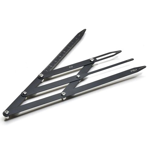 Microblading Stainless Steel Divider Flexible Compass Golden Ratio Eyebrow Measuring Stencil Ruler Brow Mapping Tool Permanent Makeup Measure Symmetrical Tool (Black) in Saudi Arabia