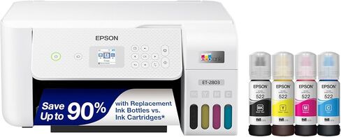 Epson Ecotank ET-2803 اللاسلكي اللون الكل في واحد خالي من الخرطو in Kuwait