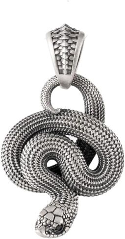 Coppertist.wu hognose snake قلادة لبيان الأفعى القلادة سحر قوطي هدية مجوهرات جديدة للرجال للرجال نساء in Saudi Arabia