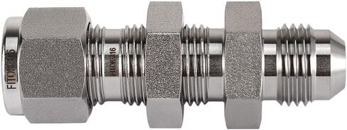 316 Stainless Steel Bulkhead Connector 1/4" Tube OD x 1/4" Male JIC 37° Flare 5000 psi, SS-BCM-FL4-AN4 in Kuwait