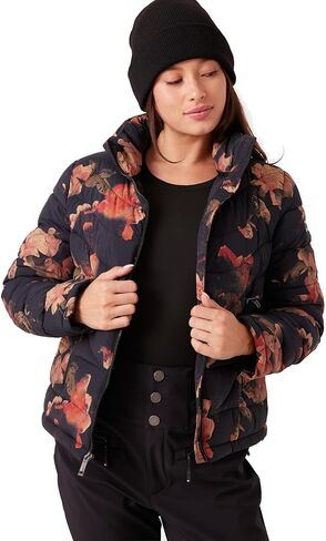 Roxy Women's Christal Packable Liner Jacket– Lightweight, Concealed Hood, Pfas-free, Zip Pockets in Saudi Arabia