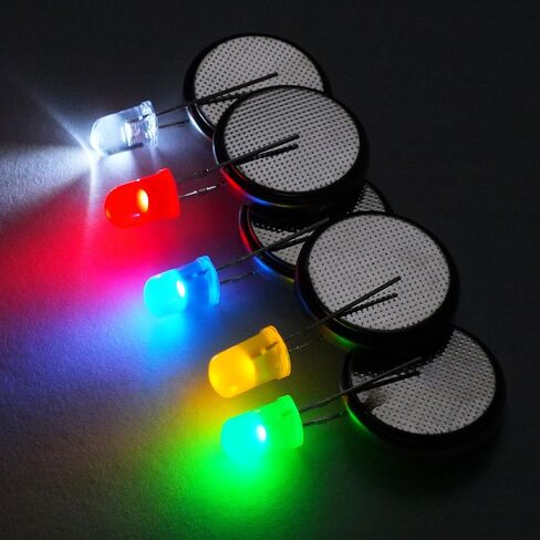 500pcs 3MM LED Diode Light Assortment Kit, 5 Color Low Voltage Set for Christmas and Scientific Experiments LEDs led Light kit Emitting led in Saudi Arabia