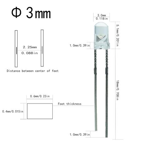 500pcs 3MM LED Diode Light Assortment Kit, 5 Color Low Voltage Set for Christmas and Scientific Experiments LEDs led Light kit Emitting led in Saudi Arabia
