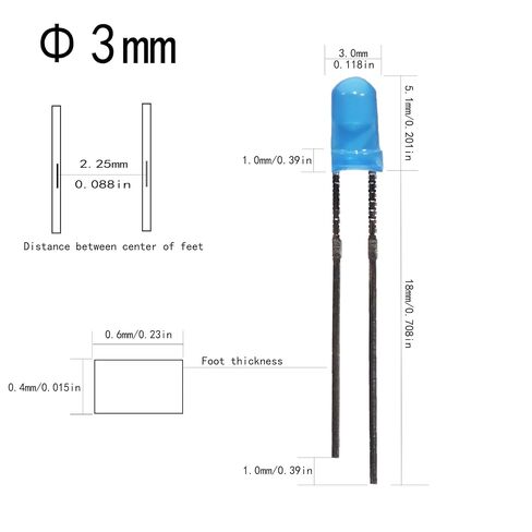 500pcs 3MM LED Diode Light Assortment Kit, 5 Color Low Voltage Set for Christmas and Scientific Experiments LEDs led Light kit Emitting led in Saudi Arabia