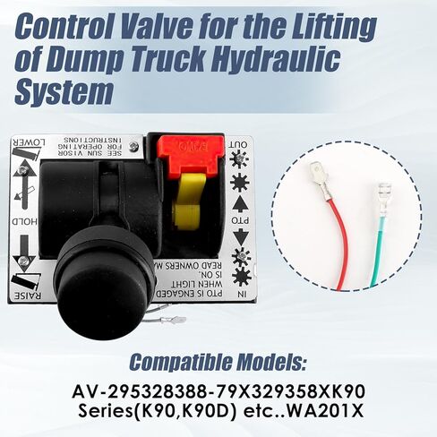 AV295 PTO مجموعة صمامات التحكم لمضخة التفريغ، التحكم الهوائي l لشاحنة قلابة قلابة مناسبة لـ 328388-79X 329358X K90 AV-295 in Kuwait
