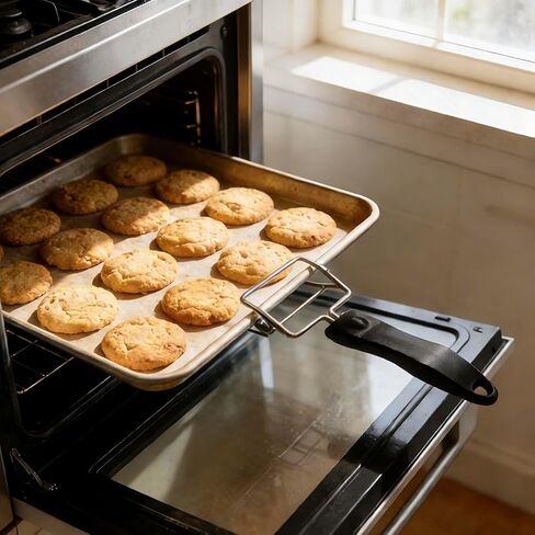 2 Pcs Air Fryer Convection Toaster Oven Tray Extractor,Oven Rack Pull Tool,Oven Clip,for Air Fryer and Toaster Oven in Kuwait