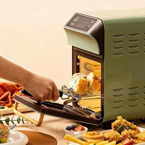 2 Pcs Air Fryer Convection Toaster Oven Tray Extractor,Oven Rack Pull Tool,Oven Clip,for Air Fryer and Toaster Oven in Kuwait