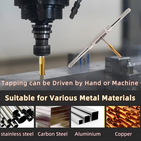 5/16"-18 UNC Thread Tap, Ti-Coated M2 HSS 5/16x18 UNC Thread Milling Tap Right Hand in Kuwait