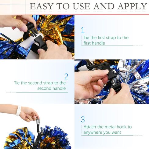 Pom Pom Holder Adjustable Cheer Bow Holder Backpack Strap for Cheerleaders, Bag Tag Cheerleading Accessories Essentials Tag Strap for Sports Cheer Team Teen Dance (Pom Poms Not Included) in Kuwait