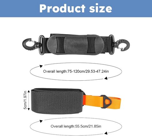 Ski Strap and Pole Carrier Tie, Adjustable Ski Tapes Cushioned Shoulder Sling, Portable Skis Gear Accessories for Men Women Snowboarding Winter Outdoor Activities in Kuwait