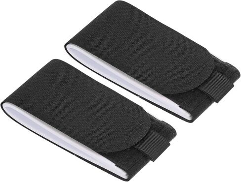 47cmx5.5cm Ski Strap Fasteners, 2 Pack Adjustable Carrier Strap Ski Wraps Ski Accessories for Skis and Pole, Black in Saudi Arabia