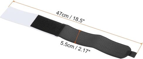 47cmx5.5cm Ski Strap Fasteners, 2 Pack Adjustable Carrier Strap Ski Wraps Ski Accessories for Skis and Pole, Black in Saudi Arabia