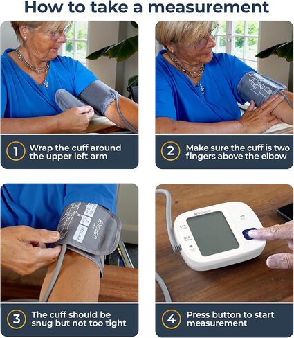 جهاز مراقبة ضغط الدم iProven بتقنية البلوتوث للاستخدام المنزلي - الذراع العلوي مع تكامل التطبيق، عملية سهلة الاستخدام بلمسة واحدة، وشاشة كبيرة للمراقبة المريحة. in Kuwait