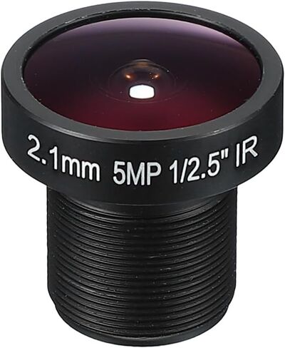 PATIKIL 2.1mm CCTV Camera Lens, F2.0 FPV Security Lens 5MP 160° Wide Angle Board M12 Threaded Dia for IP Camera Panoramic, 2 Pack in Kuwait