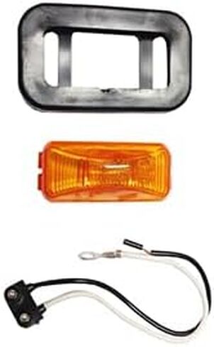Submersible Trailer Mini Marker Clearance Light kit Amber 150A Grommet & Plug in Kuwait
