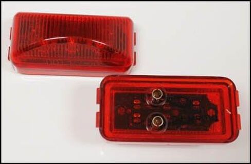 Triton 09653 Red 2.5 Inch Rectangle LED Clearance Sidemarker Light - 2 Pack in Saudi Arabia