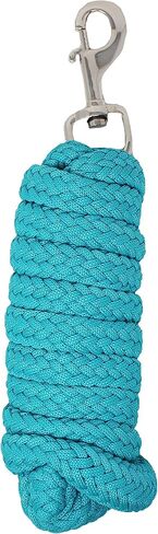 Horse 8' Soft Round Braided Red Nylon 3/4" Lead Rope with SS Snap 605SE01TR in Saudi Arabia