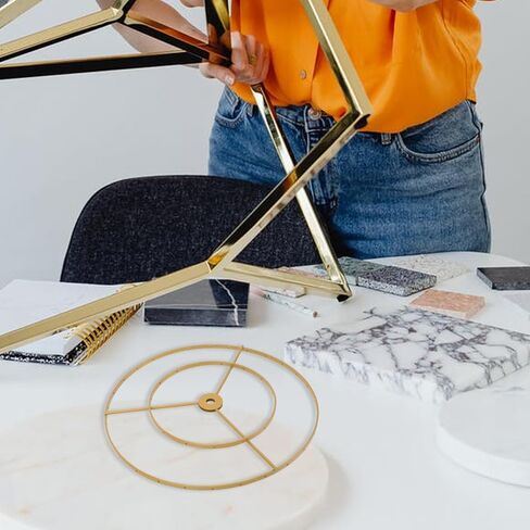 Luxshiny Double-Layer Ring Lampshade Frame 9.84 Inch E27 Chandelier Holder Wire Lampshade Bracket for Home Office Cafe Ceiling Light Accessory in Kuwait