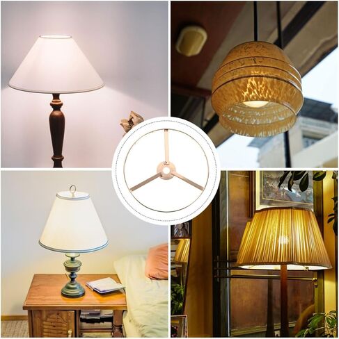 Shade Holder Lampshade Rings Diy Pendant Lamp Ring Chandelier Frame Diy shade Frame s Shade Chandelier Iron Shelf Double Layer E27 in Saudi Arabia