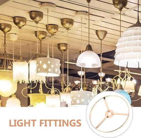 Shade Holder Lampshade Rings Diy Pendant Lamp Ring Chandelier Frame Diy shade Frame s Shade Chandelier Iron Shelf Double Layer E27 in Saudi Arabia
