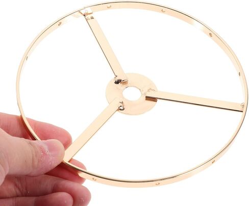 Shade Holder Lampshade Rings Diy Pendant Lamp Ring Chandelier Frame Diy shade Frame s Shade Chandelier Iron Shelf Double Layer E27 in Saudi Arabia