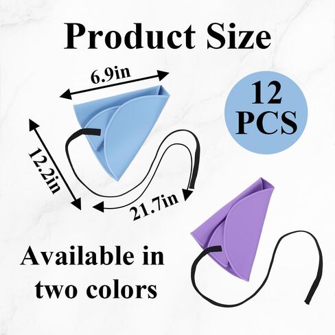 12 Pcs Clarinet Swab Cleaning Cloth, 2-Ply Polishing Fabric with Weighted String, Pull-Through Cleaner for Inside Clarinet Tube, Flute, Piccolo, and Saxophone (Blue, Purple) in Kuwait