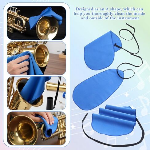 4PCS Clarinet Cleaning Cloth, Cleaning Cloth for Inside Tube Clarinet Swab Cloths CleaningSwab for Clarinets Piccolo Flute Saxophone in Saudi Arabia