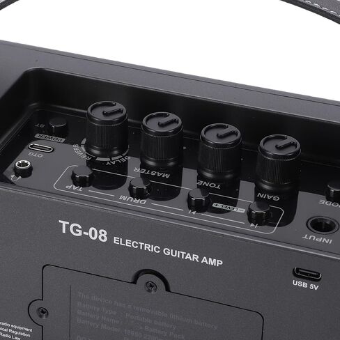 10W Electric Guitar Amplifier Rechargeable Portable Speaker with Headphone Jack USB C Rechargeable Battery for Outdoor Practice Travel, Studio in Saudi Arabia