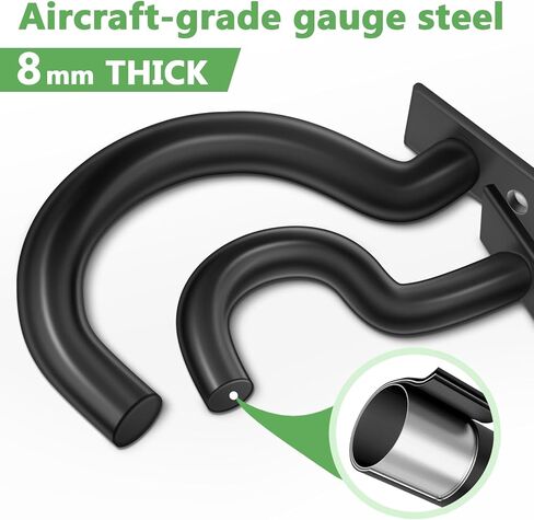 حامل مضرب بيسبول ثقيل على الحائط، حامل مضرب بيسبول أفقي معدني، تصميم مقاوم للصدأ للخفافيش الموقعة والمجموعات الموقعة، عرض تذكارات رياضية على الطراز الصناعي (معدن قوي) in Kuwait